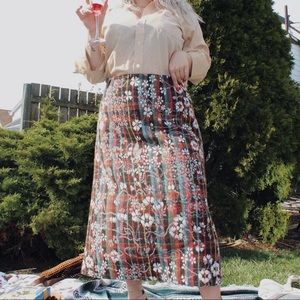 🌞”Just Weave It” Vintage Woven Skirt